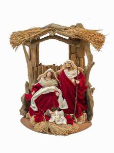 SAGRADA FAMILIA EM TECIDO NUDE C VERMELHO cm Raffaello Presentes e Decorações A melhor loja