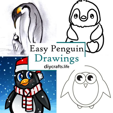 How To Draw A Cartoon Baby Penguin Step By Step