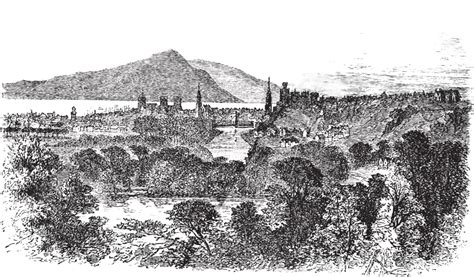Inverness In Scotland Vintage Engraving Cultural Tourism Uk Vector