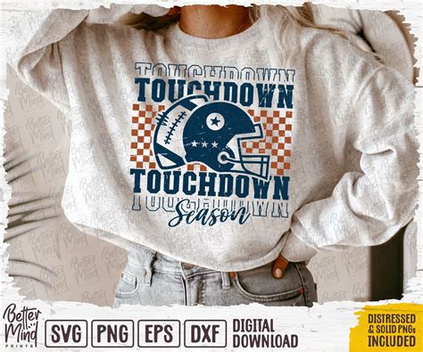 Touchdown Season Svg Png Touchdown SVG Football Mom Svg Football