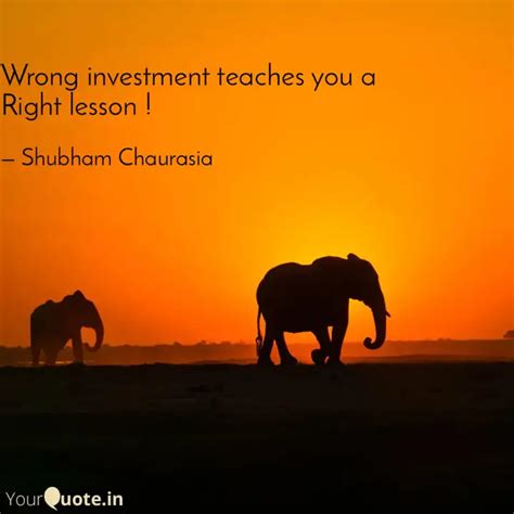 wrong investment teaches quotes writings  shubham chaurasia