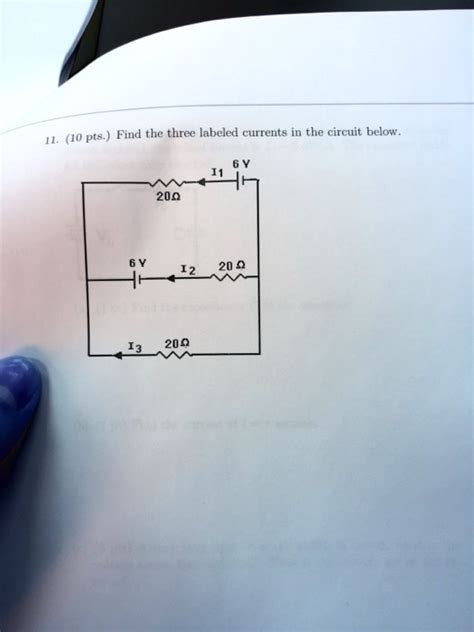 SOLVED 10 Pt Find The Threc Labeled Currents In The Circuit Below