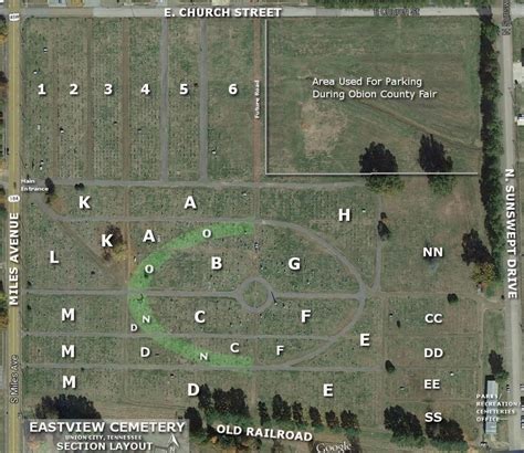 Eastview Cemetery Maps Union City Parks And Recreation