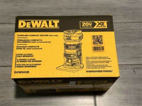 DEWALT DCW600B 20V MAX XR Cordless Compact Router - Tool Only | eBay