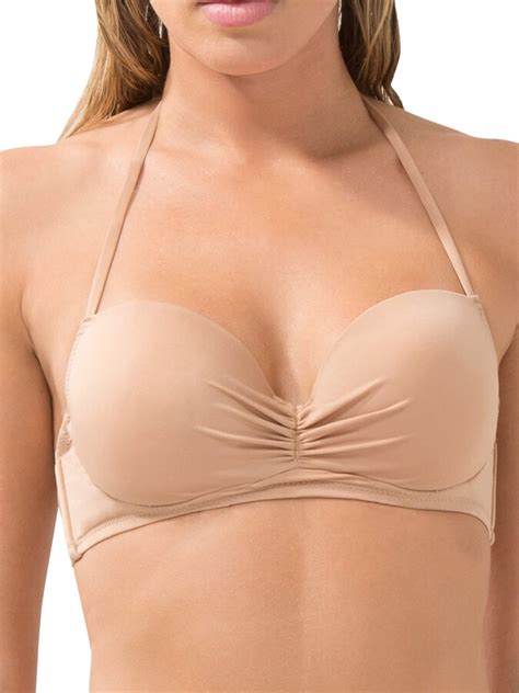 Smart Sexy Women S Swim Secret Halter Bikini Top Beige Dd Shopstyle