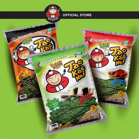 Taokaenoi Crispy Seaweed 32g 5 Packs Shopee Singapore