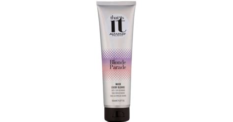 Alfaparf Milano That s it Blonde Parade maseczka odżywcza do włosów blond