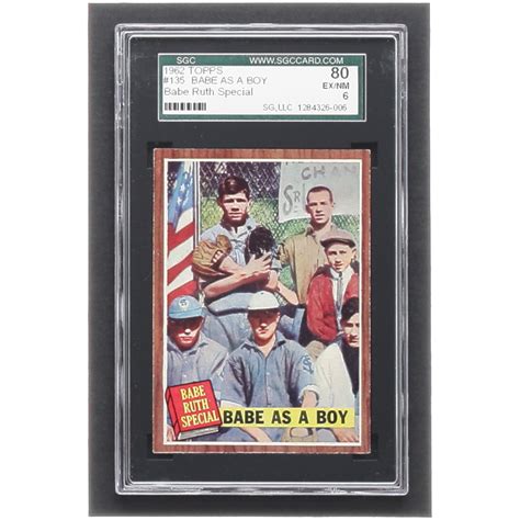 Babe Ruth Topps Special Babe As A Boy Sgc Pristine Auction