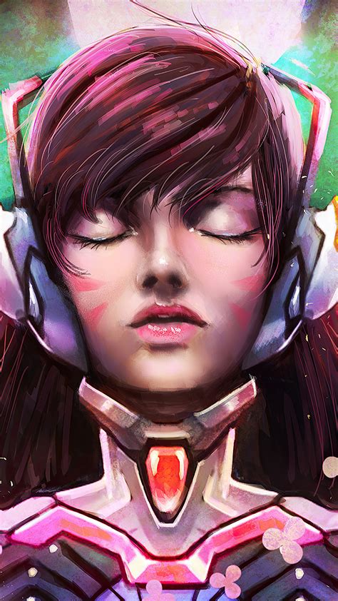 X Dva Overwatch Closed Eyes K Sony Xperia X Xz Z Premium Hd