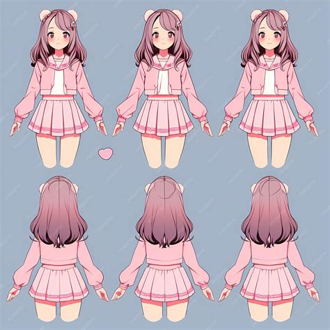 Premium Photo Digital Anime Girl Concept Art Fashion Enchanting