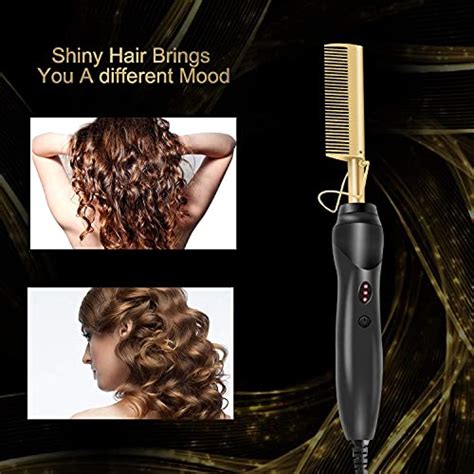Hot Comb Electric Pressing Comb Straightening Comb Hot Iron For Hair Heating Ceramic Comb Hot