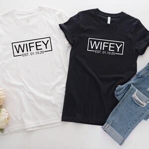 Lesbian Couples Matching Valentines Unisex Shirts Wifey Established Est Date Gay Couple Shirt