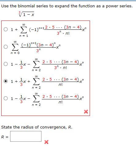 Solved Use the binomial series to expand the function as a | Chegg.com