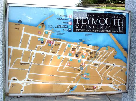 Tourist Map Of Plymouth MA