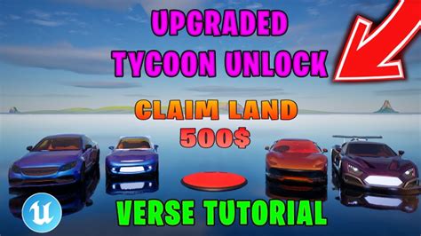 How To Make An Upgraded Tycoon Unlock System In UEFN Community Tutorial