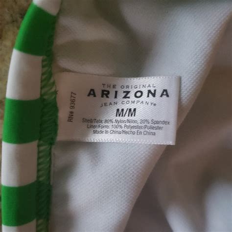 Arizona Jean Company Swim Striped Ruffle String Bikini Set Poshmark