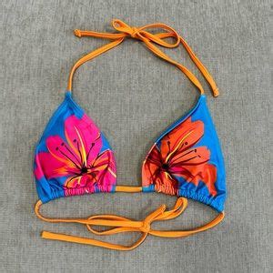Shein Swim New Hawaiian Floral Print Triangle Bikini Set Poshmark