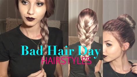 4 Easy Bad Hair Day Hairstyles Stella Youtube