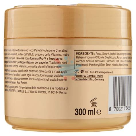 Pantene Pro V Nutri Plex Maschera Protezione Cheratina Ricci Perfetti