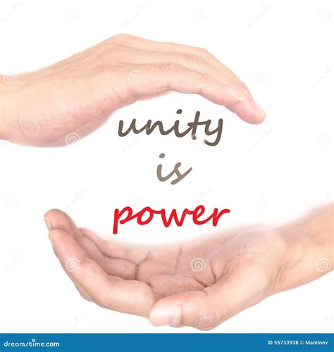 Hands concept - unity is power