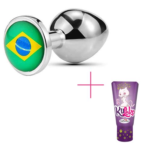 Sexshop Kit Plug Anal Brasil P Anestésico Kuloko 15g Shopee Brasil