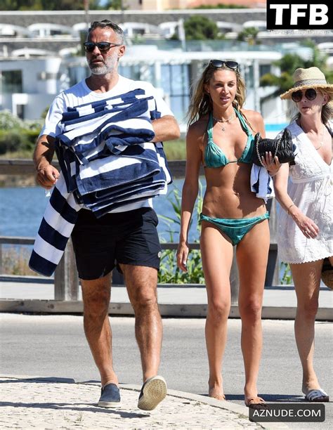 Zara Charles Sexy Seen Flaunting Her Hot Bikini Body At The Beach In Portugal Aznude