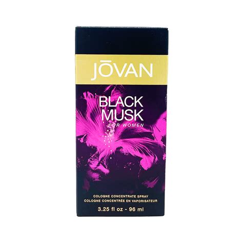 Jovan Black Musk Women Cologne Concentrate Spray 325 Oz By Jovan Black