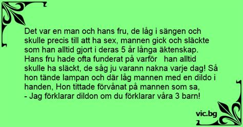 Det Var En Man Och Hans Fru De L G I S Ngen Och Skulle Precis Till Att Ha Sex Mannen Gick Och
