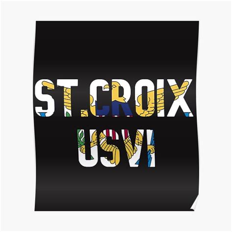 "St.Croix USVI with flag" Poster by afrocarib21 | Redbubble