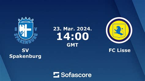 SV Spakenburg Vs FC Lisse Live Score H2H And Lineups Sofascore