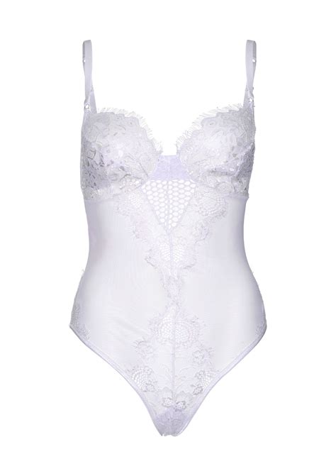 Body Mit Wimpernspitze Catsuits Bodys Club Hot Fashion Odretto Highheels