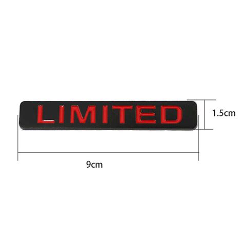 1Pc Metal Limited Edition Logo Car Trunk Rear Fender Emblem Badge Decal