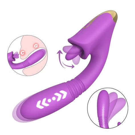 S Hande In G Spot Thrusting Vibrator Machine Silicon Clitoral Licking Tongue Vibrators Sex