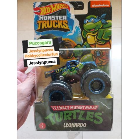 Jual Hot Wheels Monster Trucks Leonardo Teenage Mutant Ninja Turtles Nickelodeon Hw Hotwheels