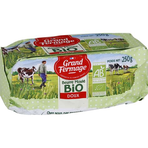 Grand Fermage Beurre Moul Bio Doux G Pas Cher Auchan Fr