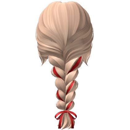 Soft Messy Braid W Bow In Blonde Roblox