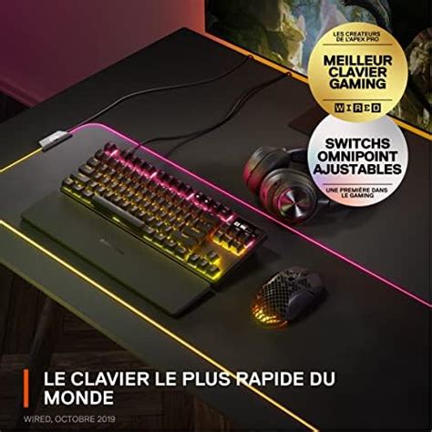 SteelSeries Apex Pro TKL 2023 Clavier mécanique gaming Clavier le