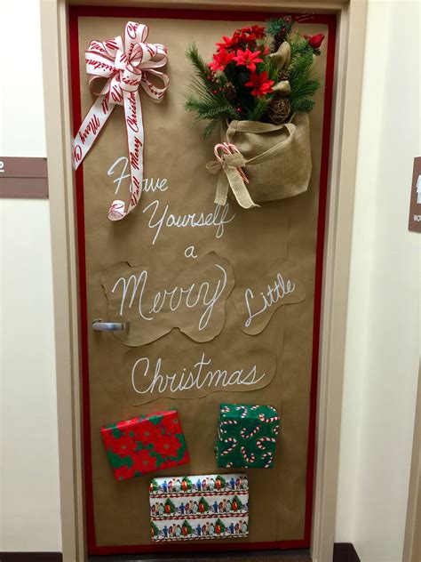 ideas for decorating an office door for christmas 1