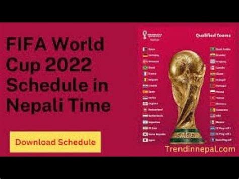 Fifa World Cup Nepali Time Qatar World Cup