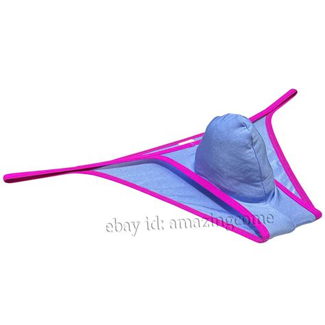 Sports Men S Ice Silk Bulge Pouch Bikini Briefs Underwear Ultra Thin Underpants EBay