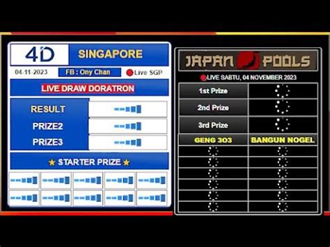 Live Draw Singapore Hari Ini Sabtu November Live Draw Sgp