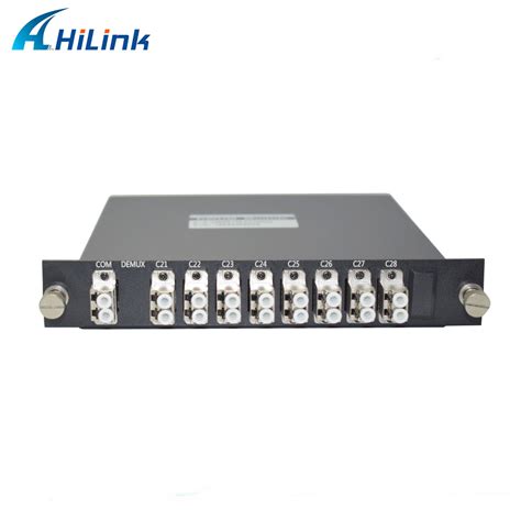 Ch Dual Fiber Mux Demux Ch Ch Dwdm Module Lgx With Metal Connectors