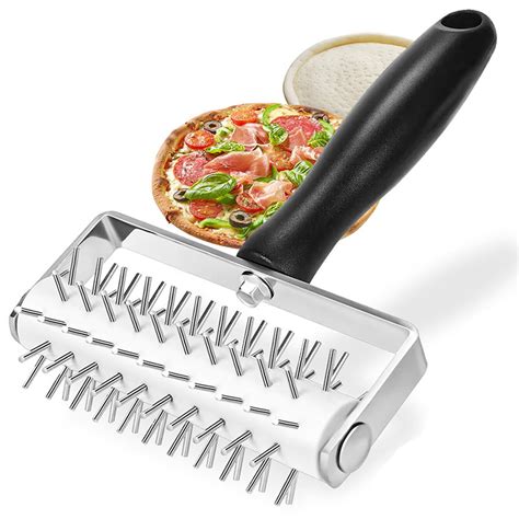 Pizza Pin Puncher Dough Hole Maker With Plastic Handle Docking Tool For