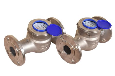 Stainless Steel Analog Pride Ss Multijet Type Flanged Watermeter Line