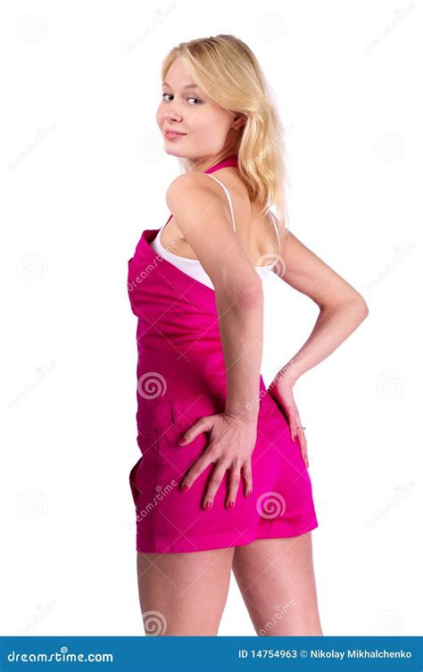 Femme Blonde Attirante Image Stock Image Du Regarder