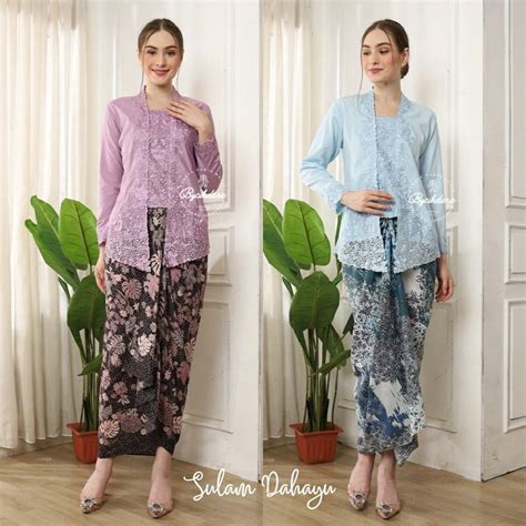 Kebaya Sulam Dahayu Kebaya Indonesia Ready Stock Baju Raya 2023