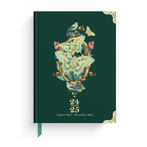 2025 Enchanted Butterflies 17 Month Weekly Medium Bound Planner Good