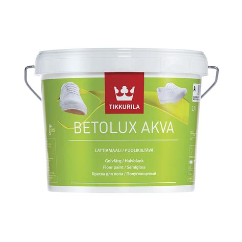 Краска Tikkurila Betolux Akva / Тиккурила Бетолюкс Аква водорастворимая ...