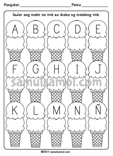 alpabetong Filipino worksheets – Samut-samot