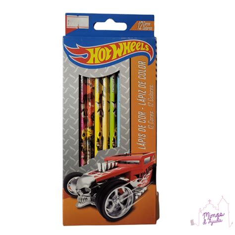 Lápis de cor Hot Wheels Tris Mimos d Ajuda